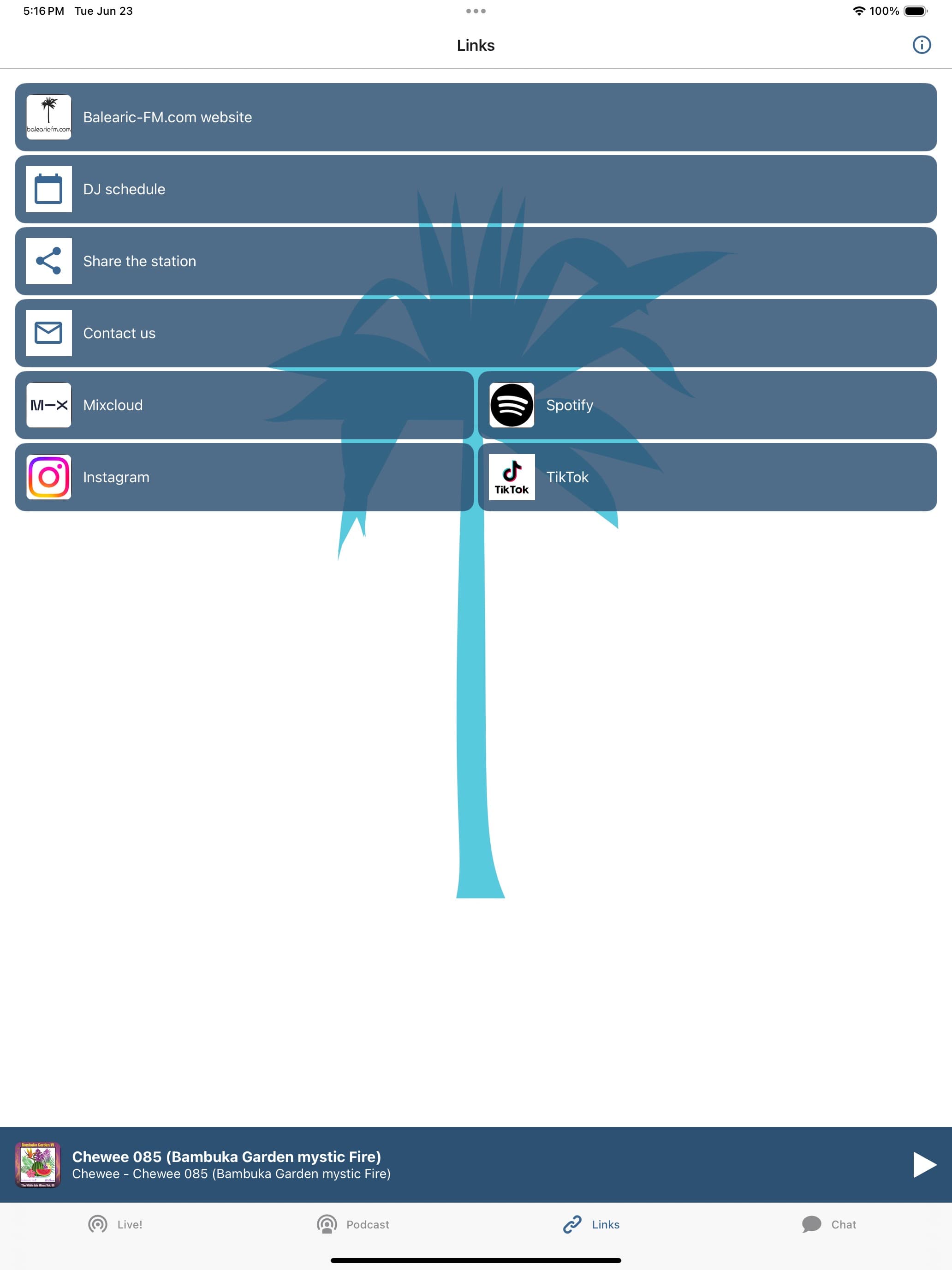 Links tab screenshot 2