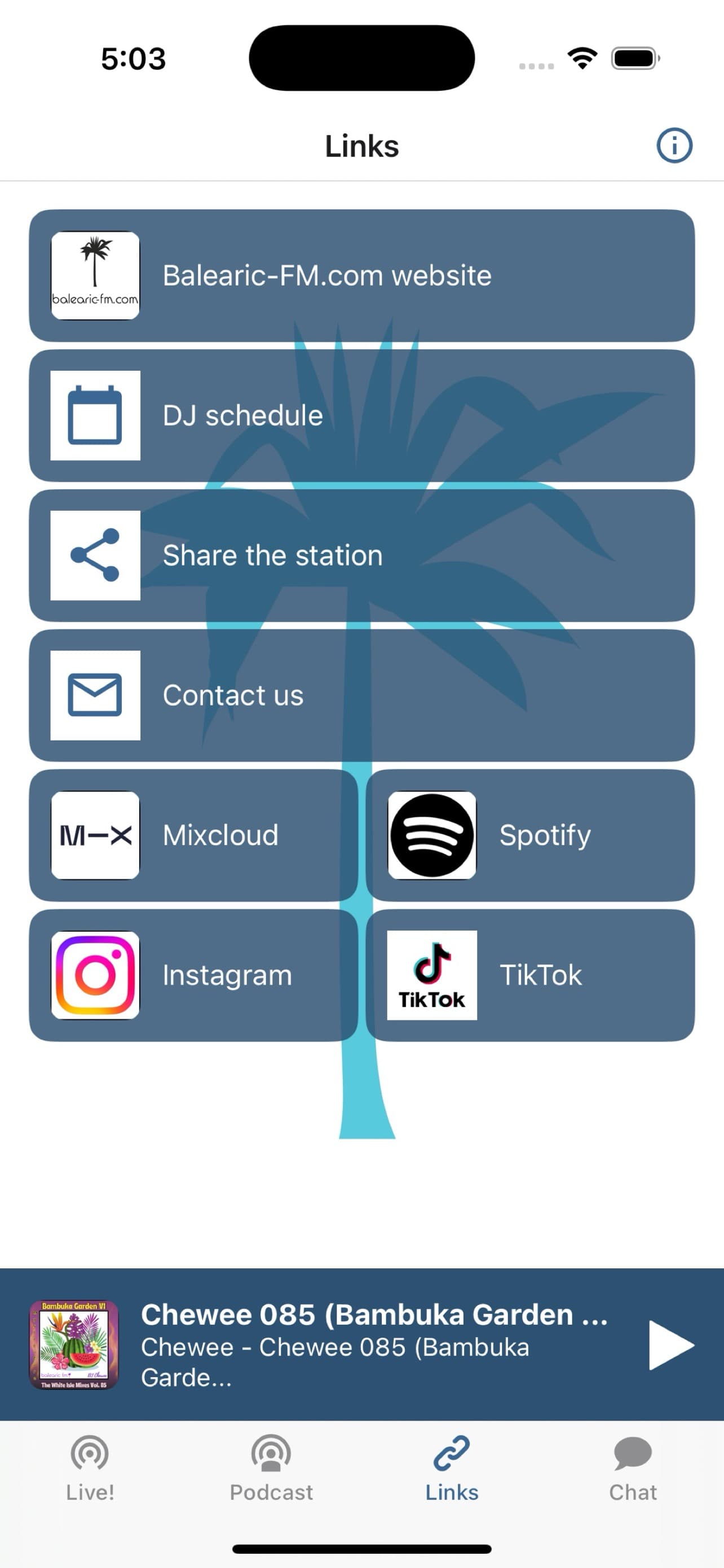 Links tab screenshot 1
